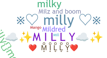 Segvārds - Milly