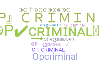 Segvārds - OPcriminal
