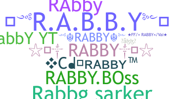 Segvārds - Rabby