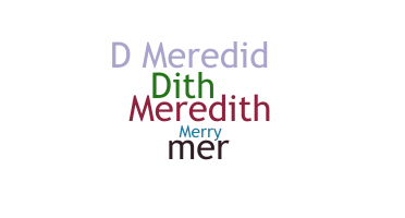 Segvārds - Meredith