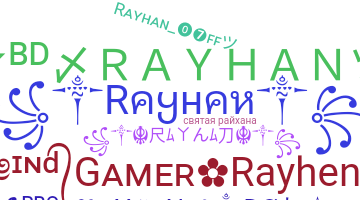 Segvārds - Rayhan