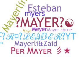 Segvārds - Mayer
