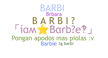 Segvārds - Barbi