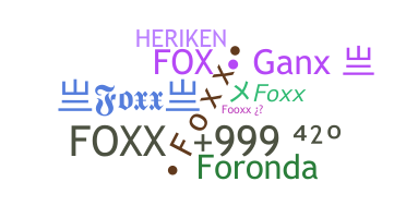Segvārds - Foxx