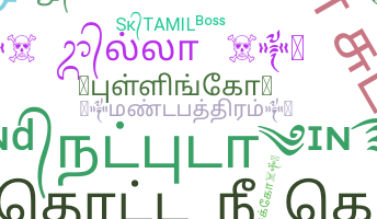 Segvārds - Tamil
