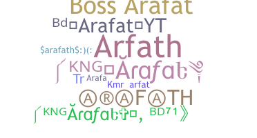 Segvārds - Arafath