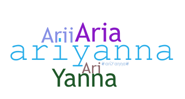 Segvārds - Ariyanna