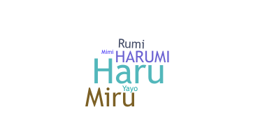 Segvārds - Harumi