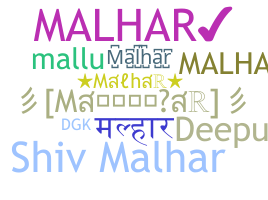 Segvārds - Malhar