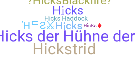 Segvārds - Hicks
