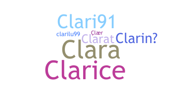 Segvārds - Clari