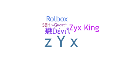 Segvārds - Zyx