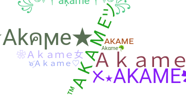 Segvārds - Akame