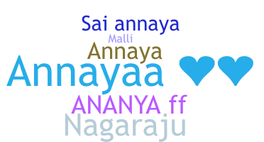 Segvārds - Annayaa