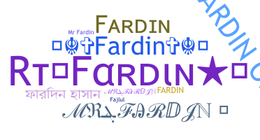 Segvārds - Fardin