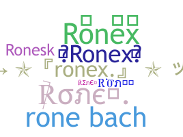 Segvārds - Ronex