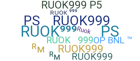 Segvārds - RUOK999