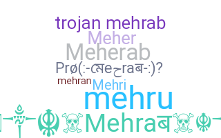 Segvārds - Mehrab
