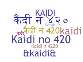 Segvārds - Kaidi