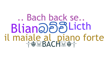 Segvārds - Bach