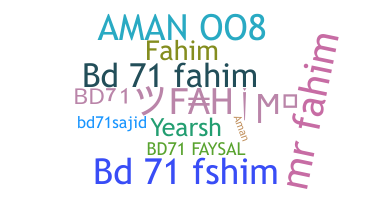 Segvārds - Bd71Fahim