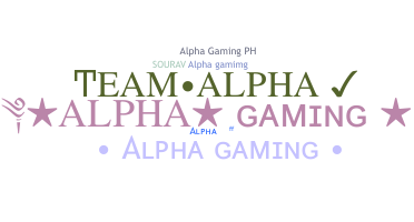 Segvārds - AlphaGaming