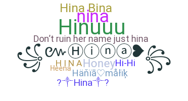 Segvārds - Hina
