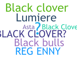 Segvārds - BlackClover