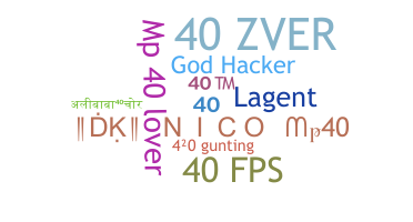 Segvārds - 40