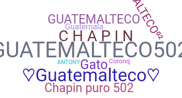 Segvārds - Guatemalteco