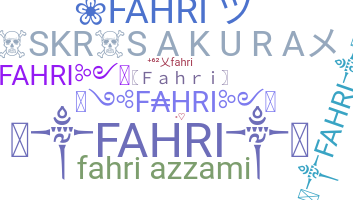 Segvārds - Fahri