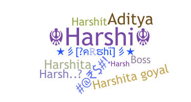 Segvārds - Harshi