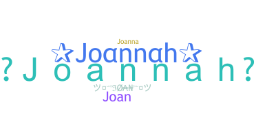 Segvārds - Joannah
