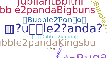 Segvārds - Bubble2panda