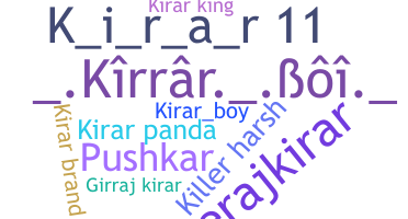 Segvārds - Kirar