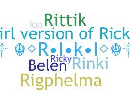 Segvārds - Rikki