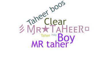 Segvārds - Taheer
