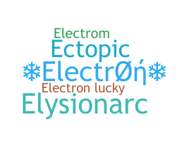 Segvārds - electron