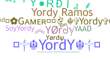 Segvārds - Yordy