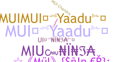 Segvārds - Mui