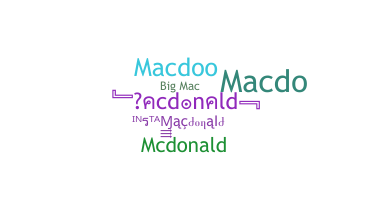 Segvārds - Macdonald