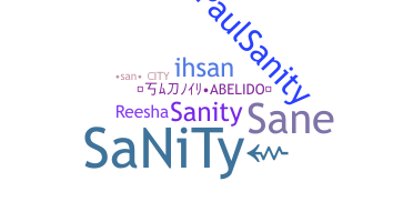 Segvārds - SaNiTy