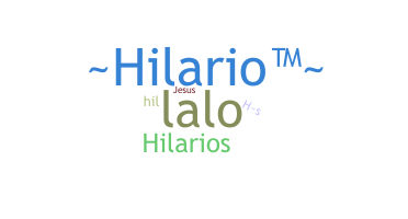 Segvārds - Hilario