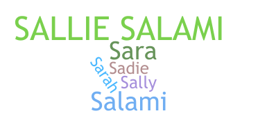 Segvārds - Sallie