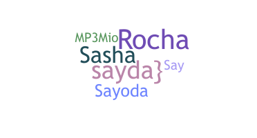 Segvārds - Sayda