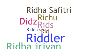 Segvārds - Ridha