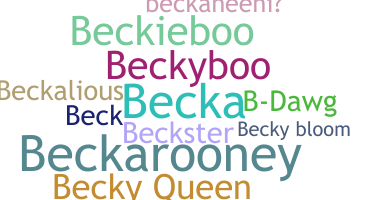 Segvārds - Becky