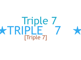 Segvārds - Triple7