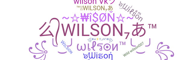 Segvārds - Wilson