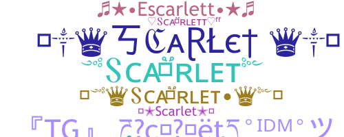 Segvārds - Scarlet
